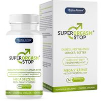 Super Orgasm Stop Kapsułki Na Przedwczesny Wytrysk Opóźnienie Orgazmu 60Cap