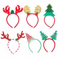 OPASKI ŚWIĄTECZNE OZDOBY ŚWIĄTECZNE ZESTAW 6 SZT.