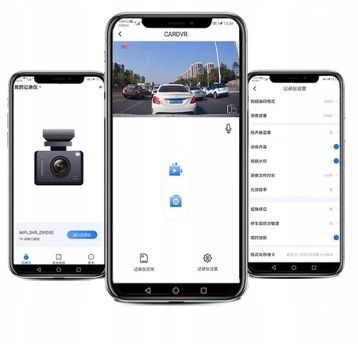Wideorejestartor w lusterku z kamerą cofania samochodowa 2w1 WIF APLIKACJA na Arena.pl