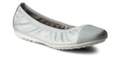 Geox Baleriny dziecięce - Piuma Ballerine - rozmiar 28 - perłowe skórzane