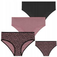 Majtki Figi Damskie Bikini Bawełniane Klasyczne Gładkie 3-szt MORAJ - S