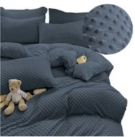 Pościel 200x220 pluszowa polarowa MINKY miś kropki 3D kolory zimowa ciepła