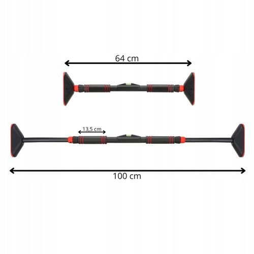 DRĄŻEK ROZPOROWY SOLIDNY DO PODCIĄGANIA ĆWICZEŃ 64-100 REGULOWANY 150 KG na Arena.pl