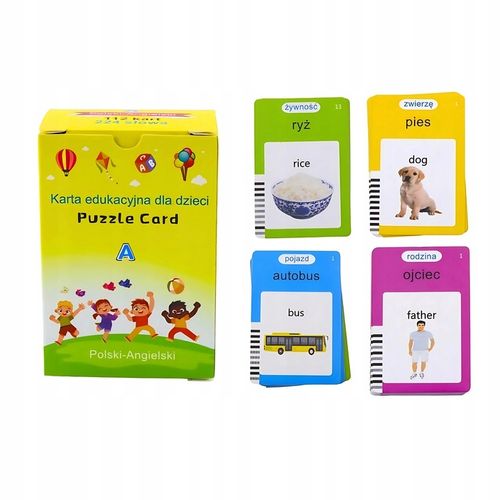 Czytnik Kart Dla Dzieci 3 Tryby Nauki Angielskiego Polskiego 448 Słówek na Arena.pl