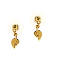 kolczyki wkrętki malutkie listki (p15/lef/07au)