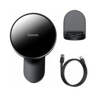 BASEUS STABILNY UCHWYT MAGNETYCZNY SAMOCHODOWY ŁADOWARKA MAGSAFE 15W Qi 12V