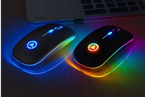 MYSZKA BEZPRZEWODOWA MYSZ OPTYCZNA SLIM LEKKA LED na Arena.pl