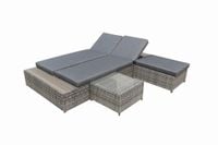 Wielofunkcyjne łóżko z technorattanu  DIABOLICO