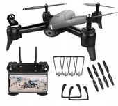 DRON SG106 PODWÓJNA KAMERA 4K HD WIFI FPV CZARNY PRO MINI RC 2 KAMERY FLY