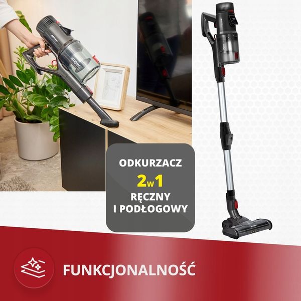 Odkurzacz pionowy bezprzewodowy mocny Flex MPM MOD-71 400 W zdjęcie 8