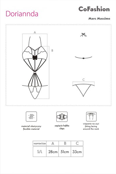 Body Doriannda rozmiar - S/L zdjęcie 6