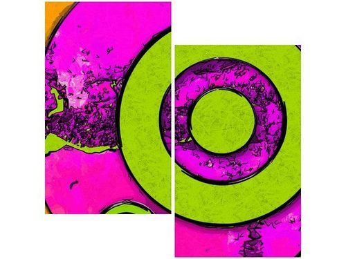 60X60CM FIOLETOWY CEL DWU OBRAZ ŚCIAN na Arena.pl