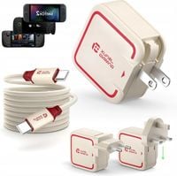 JSAUX Ładowarka sieciowa USB-C 65W Adaptery podróżne US UK EU do SWITCH 2