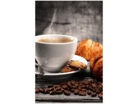 OBRAZ GORĄCA KAWA CROISSANT