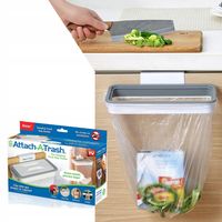 UCHWYT KUCHENNY na śmieci WOREK 3w1 ŚMIETNIK Szary