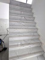 Płytka schodowa polerowana stopnica Marmo Thassos White 100x30 POŁYSK