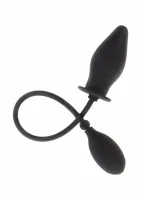 extreme inflatable butt plug advanced silikonowy z pompką czarny