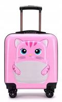 KOT KOTEK WALIZKA 3D DZIECIĘCA BAGAŻ SZYFR DLA DZIECI 4 KÓŁKA