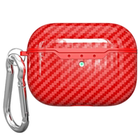 beline airpods carbon cover air pods proczerwony /red
