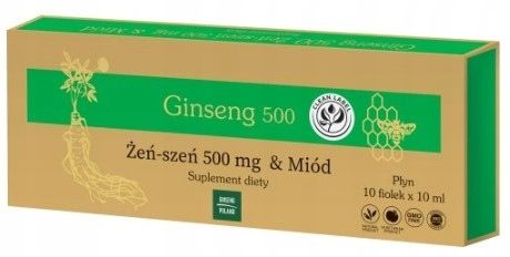 Ginseng 500 Żeń-Szeń & Miód Ginseng Poland 10 fiolek po 10 ml zdjęcie 1