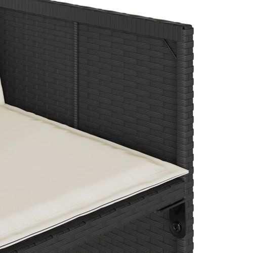 13-cz. zestaw mebli do ogrodu, poduszki, czarny, rattan PE na Arena.pl