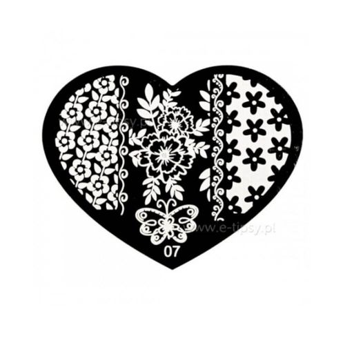 Blaszka do stempelków Serduszko 07 na Arena.pl