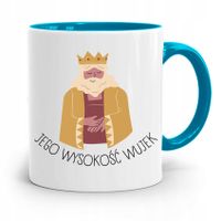 Kubek Błękitny Dla Wujka Jego Wysokość Wujek Z Nadrukiem Ze Zdjęciem