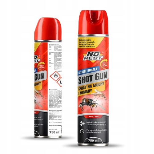 PREPARAT SPRAY ŚRODEK NA MUCHY MUSZKI OWOCÓWKI KOMARY NO PEST 750ML na Arena.pl