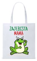 Dla Mamy Mamusi Prezent Torba Eco Biała Shopper Z Nadrukiem Ze Zdjęciem