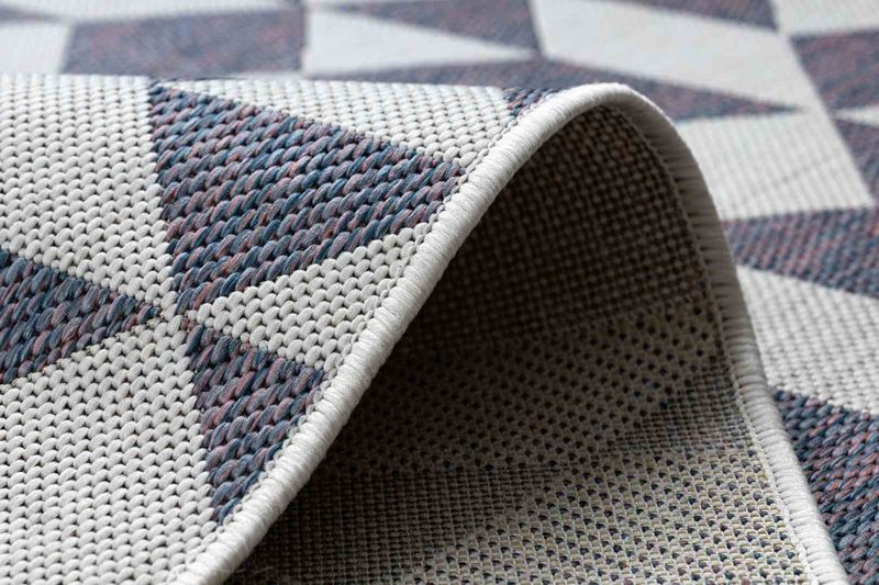 RUG/LU/VINEA/GEOMETRIC/CREAM+BLUE/80x150 zdjęcie 6
