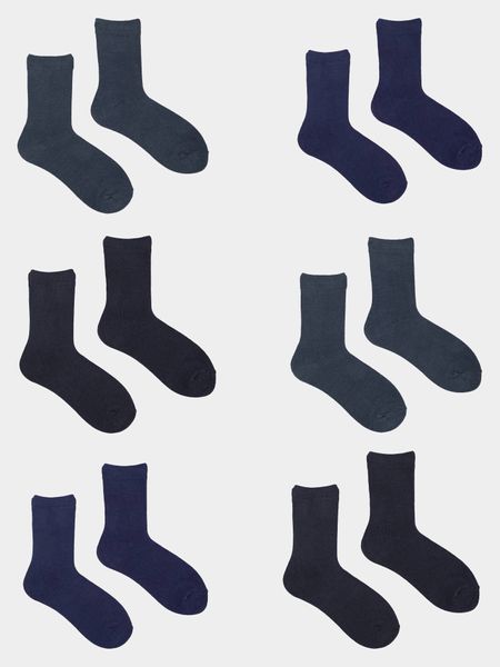 Skarpety chłopięce bawełniane gładkie 6PAK 35-38 YOCLUB zdjęcie 9