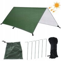 TARP WODOODPORNA PLANDEKA NAMIOTOWA PRZEŚCIERADŁA KEMPINGOWE 300 X 300 CM
