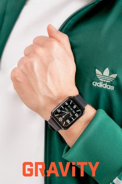 smartwatch gravity granatowo czarny 2 paski gt17-9 zdjęcie 7
