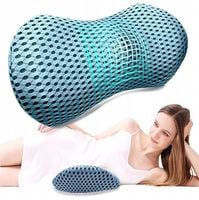 PODUSZKA ORTOPEDYCZNA LĘDŹWIOWA DO SPANIA SAMOCHODU NA FOTEL PIANKA MEMORY