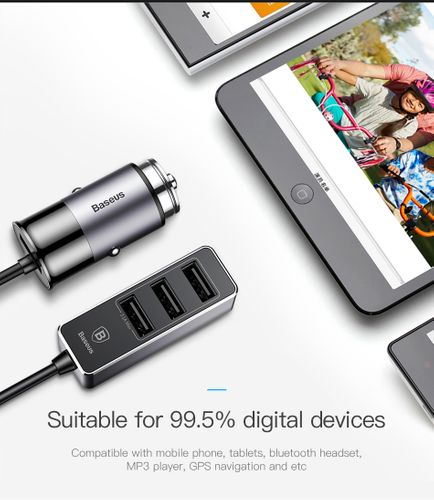 ŁADOWARKA SAMOCHODOWA BASEUS ENJOY TOGETHER 4X USB na Arena.pl