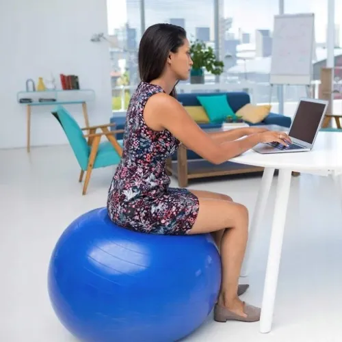 PIŁKA GIMNASTYCZNA FITNESS DO ĆWICZEŃ REHABILITACYJNA PILATES W CIĄŻY 65 cm na Arena.pl