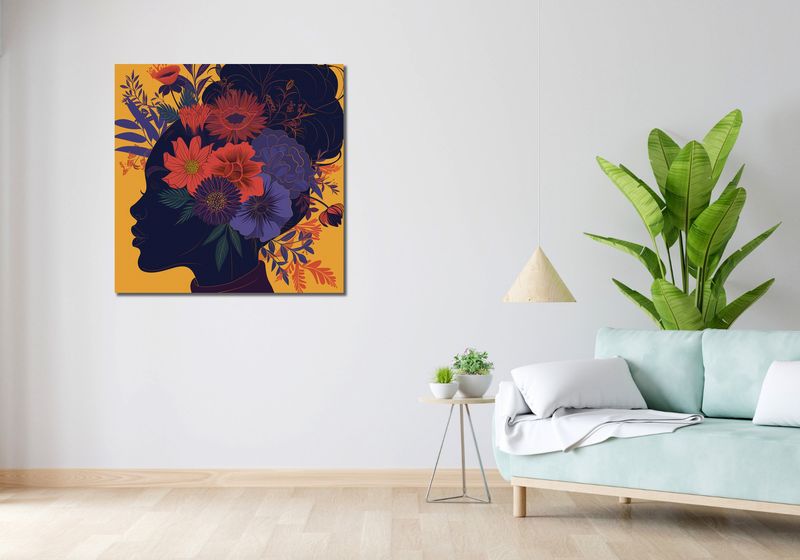 Obraz 90x90cm Botaniczna Muza zdjęcie 2