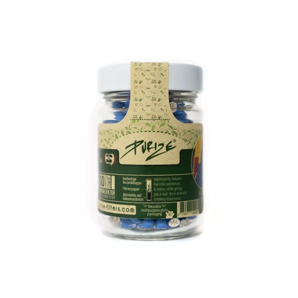 Filtry węglowe Purize XTRA Slim 100szt. Niebieskie zdjęcie 1