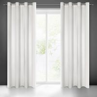 Zasłona gotowa na przelotkach MILO 140x250 Eurofirany biały