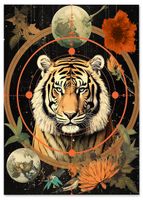 Plakat kolaż tygrys kosmos 61x91 cm