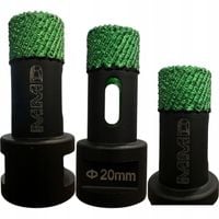 Otwornica diamentowa brazowana MMD Ø20 mm M14 do gresu ceramiki płytek