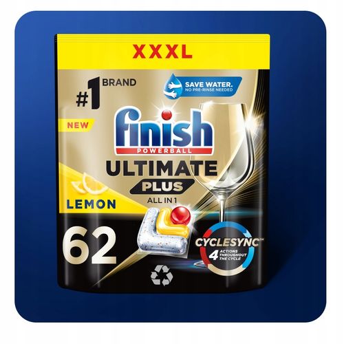 Finish Ultimate Plus Kapsułki do zmywarki 62 Lemon na Arena.pl