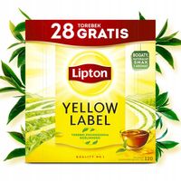 Lipton Herbata czarna ekspresowa YELLOW LABEL 3x120 torebek + GRATIS