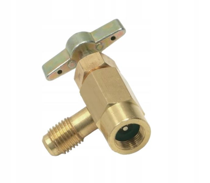 Zawór kątowy do butli R600 i R290 1/4'' zdjęcie 1
