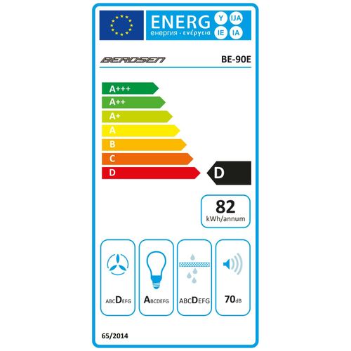 Okap kuchenny 90 cm Czarny Berdsen BE-90E na Arena.pl
