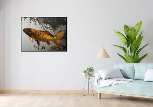Plakat 100x75cm Spokojna Ryba Koi na Arena.pl