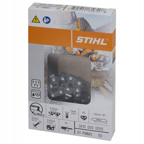 STIHL PROWADNICA + 2X ŁAŃCUCH MS 162 170 171 180 35cm 1,1mm 3/8' 50 ogniw na Arena.pl