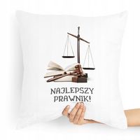 Poduszka Prezent Dla Prawnika Najlepszy Prawnik Z Nadrukiem Ze Zdjęciem