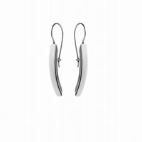 Srebrne kolczyki klasyczne polerowane gładkie patyczki srebro pr925