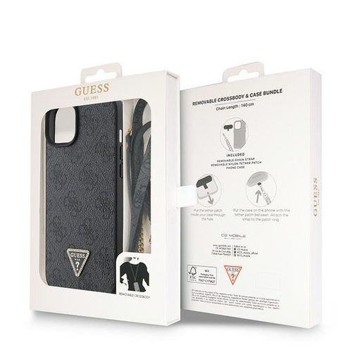 Etui Guess do iPhone 15, iPhone 14, iPhone 13, Czarny na Arena.pl